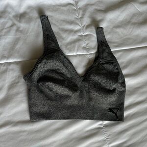 Puma Women's Charcoal Sports Bra
